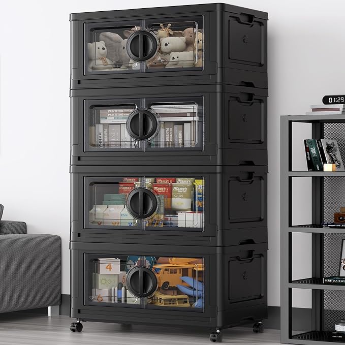 BROVIEW 480Qt Lockable Stackable Storage Bins by BROVIEW-EnjoytheArtofLife