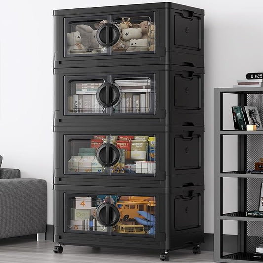 BROVIEW 480Qt Lockable Stackable Storage Bins by BROVIEW-EnjoytheArtofLife