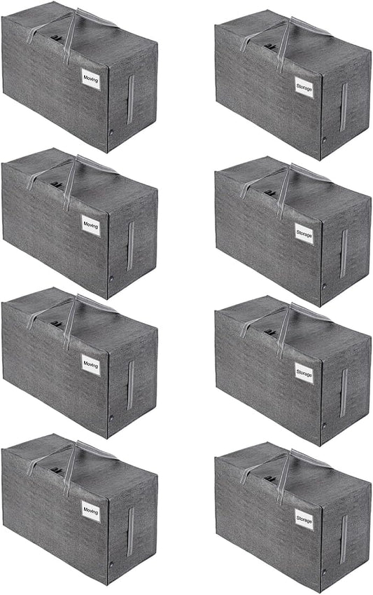 VENO 8 Pack Moving and Storage Bags, Heavy Duty, Alternative to Moving Boxes by Veno