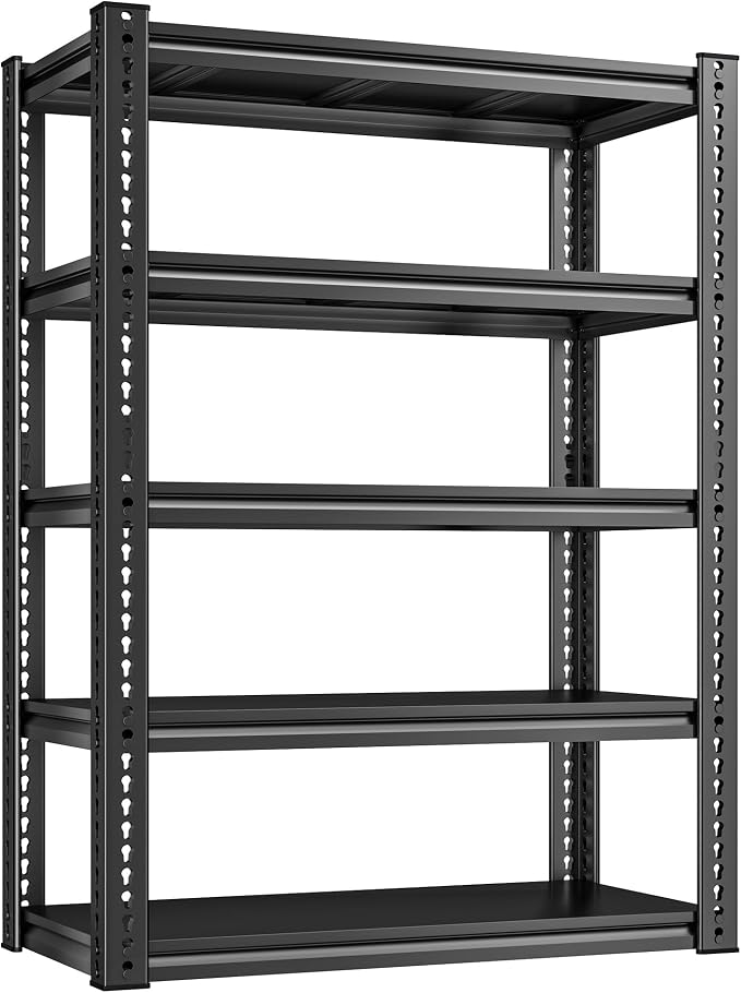 REIBII Garage Shelving Load 2000 LBS, Adjustable 5-Tier Storage Shelves - Image 8