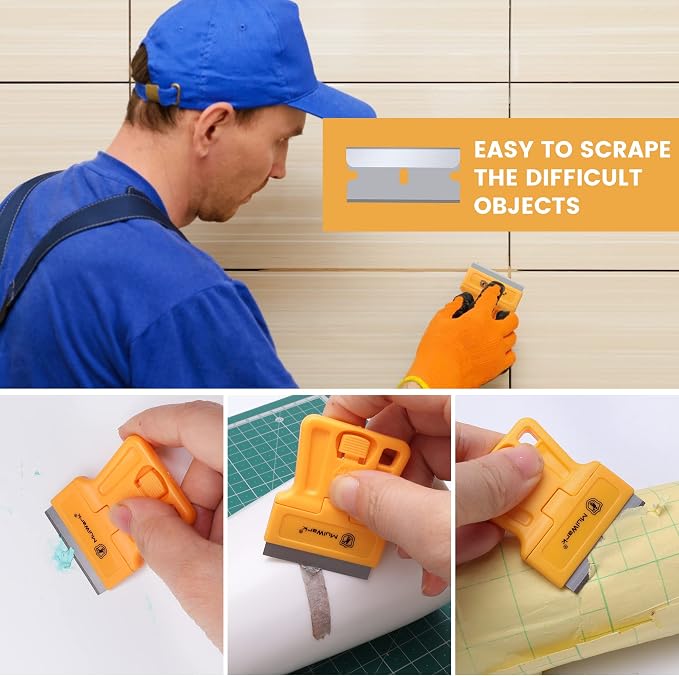 MulWark Razor Blade Tool Set, Window Cleaner, Glass Tool, Oven Cleaner - Image 6