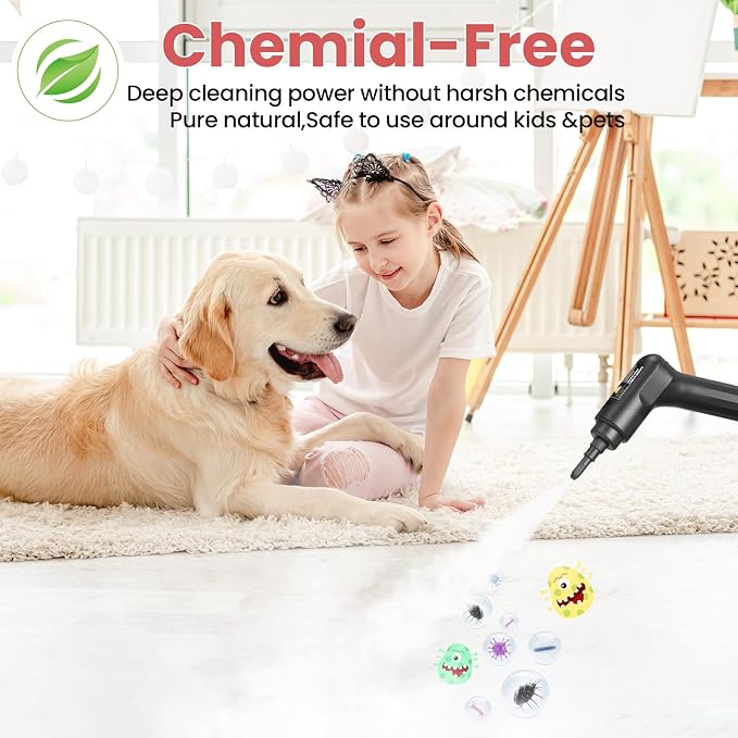 Handheld Steam Cleaner for Home, 2500W High Pressure Steam Cleaner for Car - Image 7