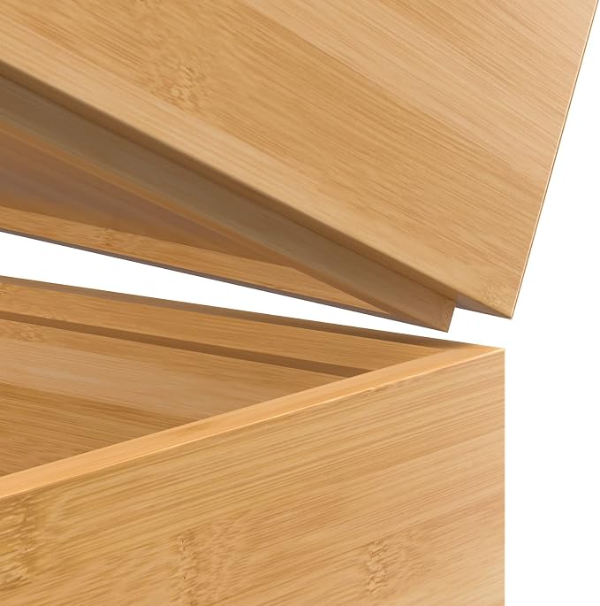 Bamboo Drawer Organizer, Stackable Utensil Organizer - Image 5