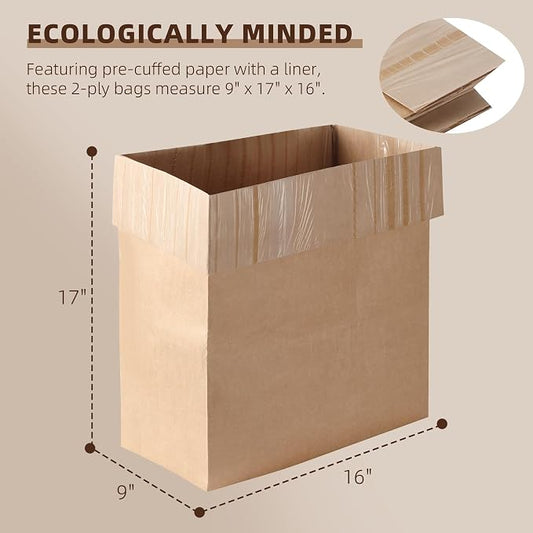 Calvana Super Strong Compactor Bags, Heavy-Duty Kitchen Paper Trash Bags - Image 2