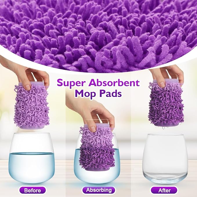 Reusable Mop Pads for Swiffer PowerMop, 8 Pack Microfiber Mop Pad Refill - Image 7