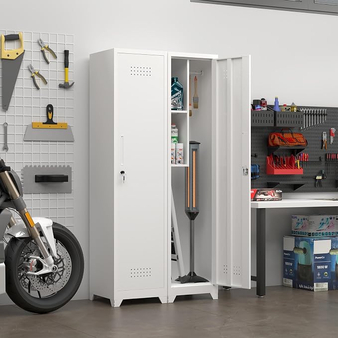 Slim Broom Storage Cabinets, Metal Cabinet - Image 8
