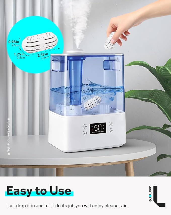 Leemone 4 Pack Humidifier Water Softener Cleaning Demineralization Cartridge - Image 2