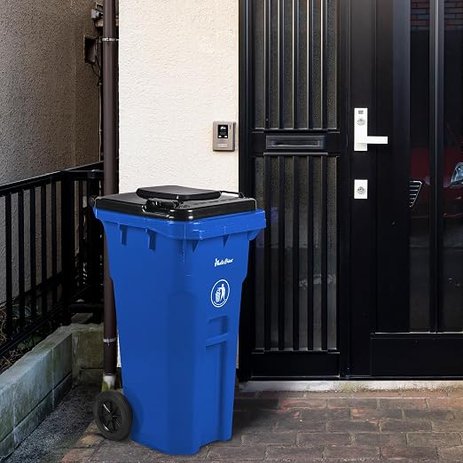 32 Gallon Trash Can Outdoor Recycling Bin - Image 5