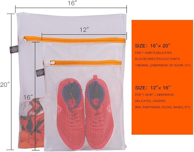 Kimmama Laundry Bags Mesh Wash Bag, Lingerie Bags - Image 2