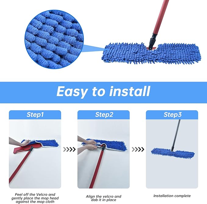 4 Pack Mop Heads Replacements Compatible - Image 6