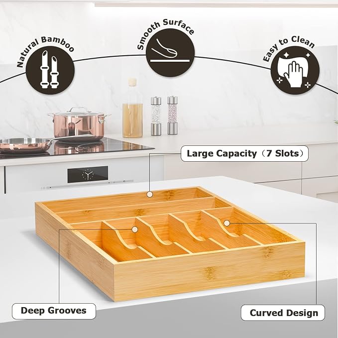 Flatware Organizer Silverware Drawer Organizer - Image 2
