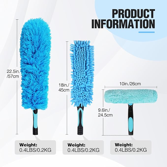 Lineslife Cobweb Duster, Washable Cleaning Duster Kit - Image 2