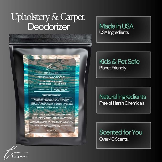 Mineral Sea Carpet Freshener Powder Refill 36 oz | Powerful Odor Eliminator - Image 5