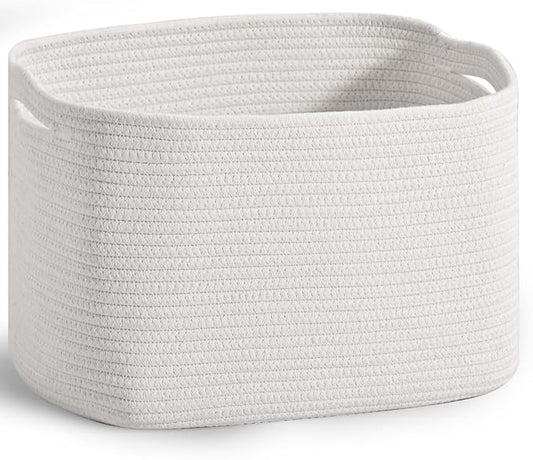 Woven Cotton Rope Storage Basket by ICERZCZ
