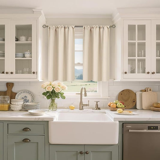 BGment Short Blackout Curtains for Bedroom 40 Inches Long - Image 2