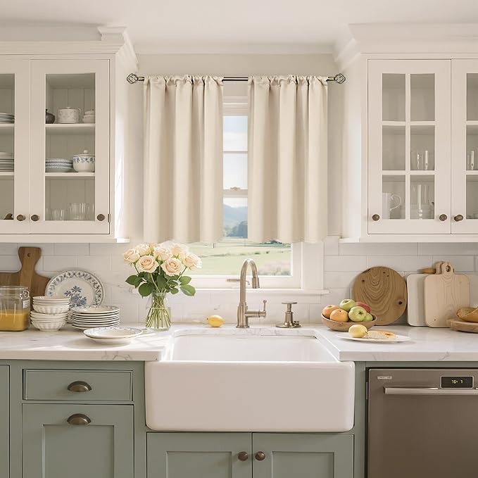 BGment Short Blackout Curtains for Bedroom 40 Inches Long - Image 2