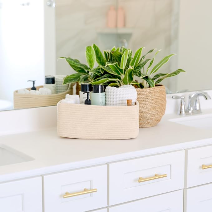 NaturalCozy 13.5”x8.5”x5.5” Storage Baskets - Image 4