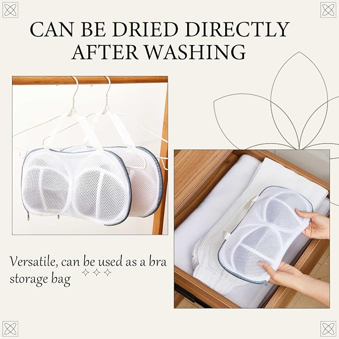 SATINIOR 6pcs Large Bra Lingerie Wash Bags - Image 5