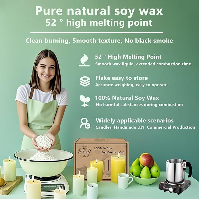 Soy Wax Candle Making Kit Supplies - Image 3