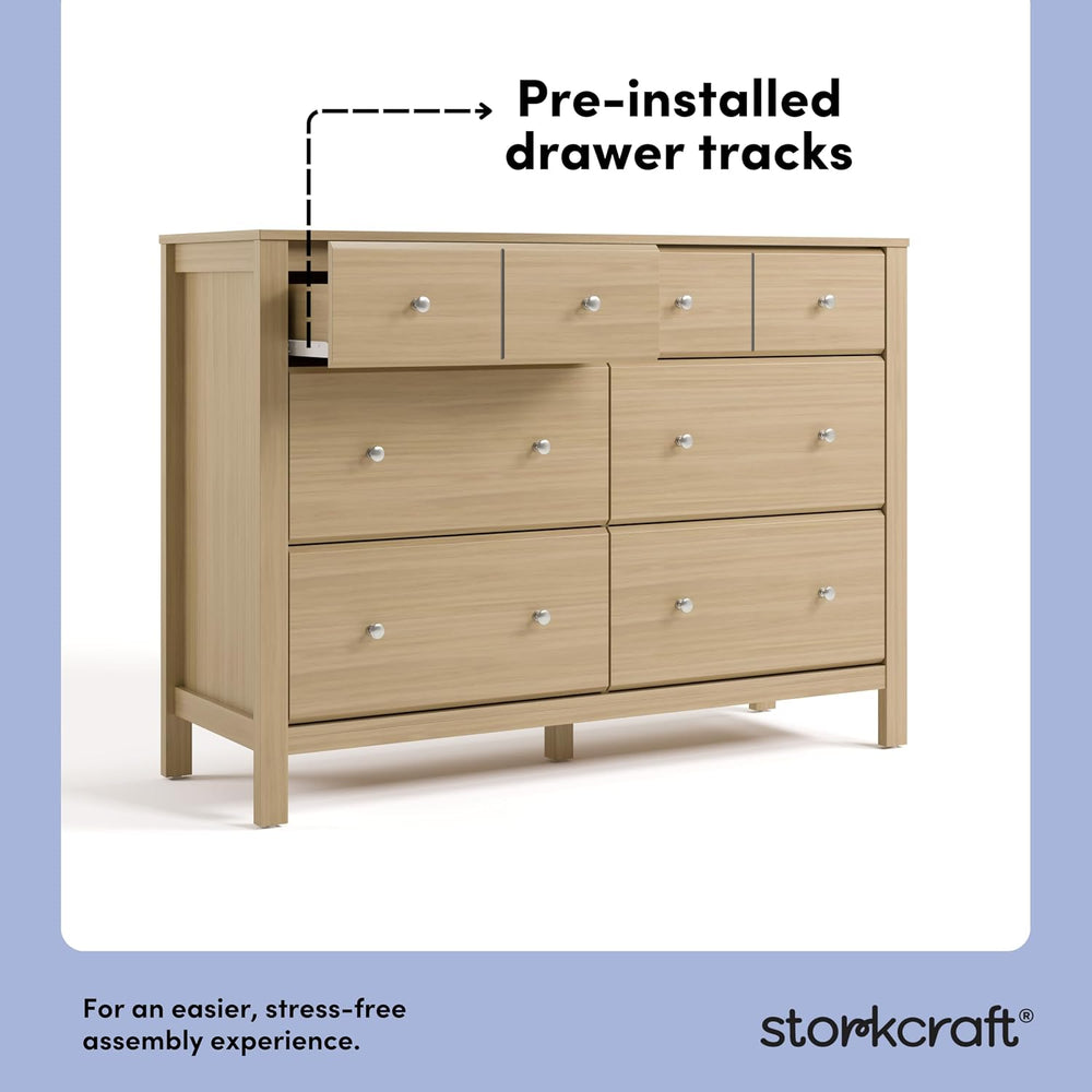 Storkcraft Horizon 6 Drawer Dresser, Driftwood