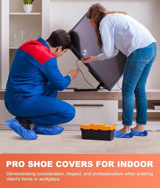 Shoe Covers Disposable – 140 Pack, Roll-Pack CPE Boot Covers, Waterproof - Image 7
