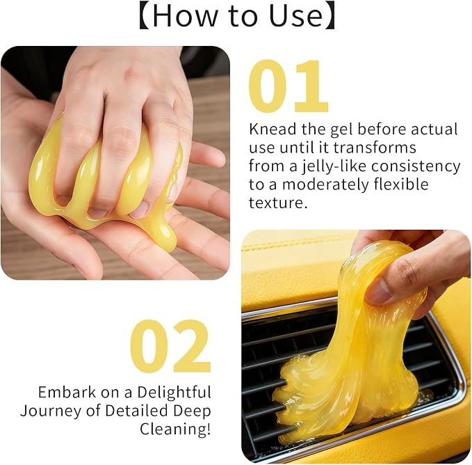 ASFSKY Car Cleaning Gel Cleaning Putty Universal Dust Cleaning Car Interior - Image 4