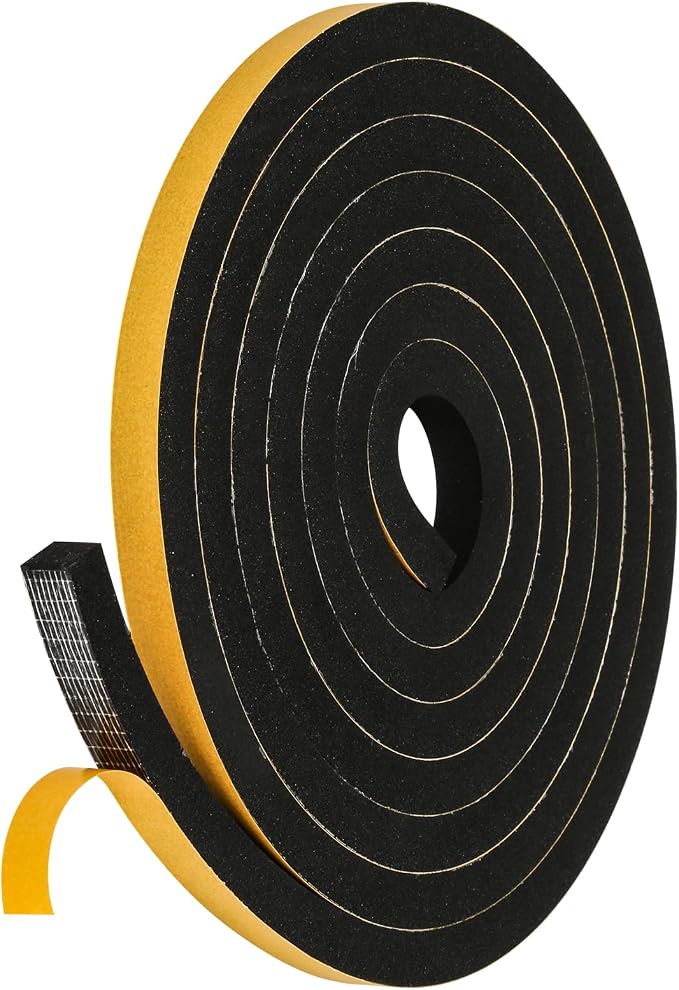 Weather Stripping Seal for Door Window, High Density Foam Tape, Soundproofing by Amzjjle