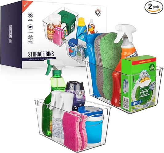 ClearSpace Clear Plastic Storage Bins – Perfect Kitchen Organization and by ClearSpace