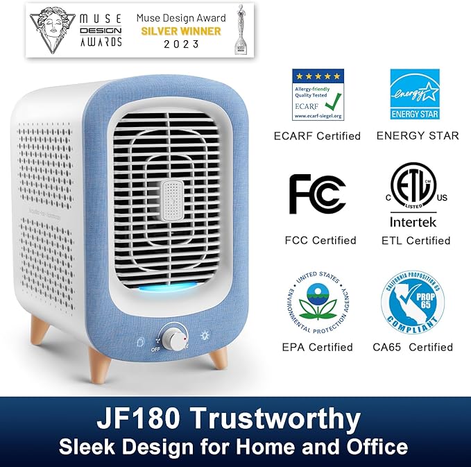 Jafanda Air Purifier for Home Bedroom 780sq ft, HEPA & Activated Carbon - Image 2