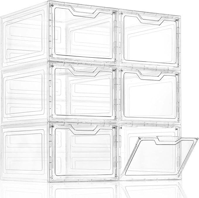 6 Pack Closet Organizers and Storage, Clothes Organizers and Storage, Plastic by Freebat