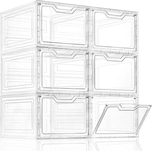 6 Pack Closet Organizers and Storage, Clothes Organizers and Storage, Plastic by Freebat