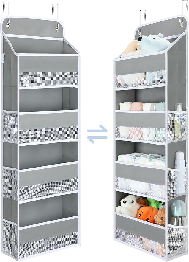 Yecaye 1 Pack Over the Door Organizer, 35.2lbs Load Toy Stuffed Animal Storage by Yecaye