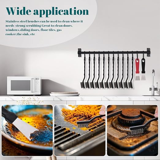 48 Pcs Mini Stainless Steel Wire Brush Set, Wire Scratch Brush - Image 5