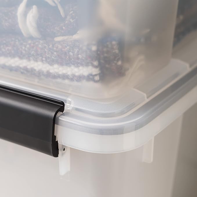 IRIS USA 47 Quart WEATHERPRO Plastic Storage Bins - Image 4
