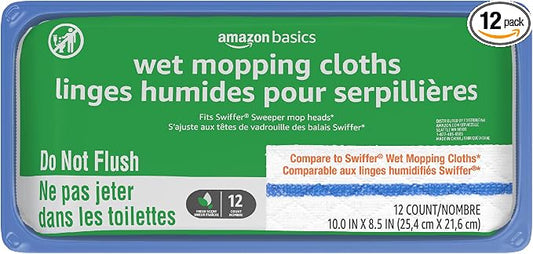 Amazon Basics Wet Mopping Cloth Refills by AmazonBasics
