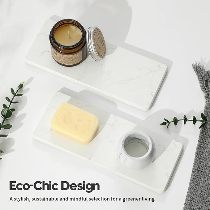 2PCS Diatomite Marble Tray Quick Drying Mat - Image 7