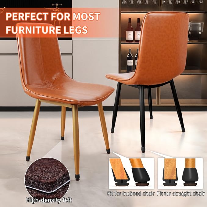 Ezprotekt 24 Pcs Black Chair Leg Floor Protectors - Image 7