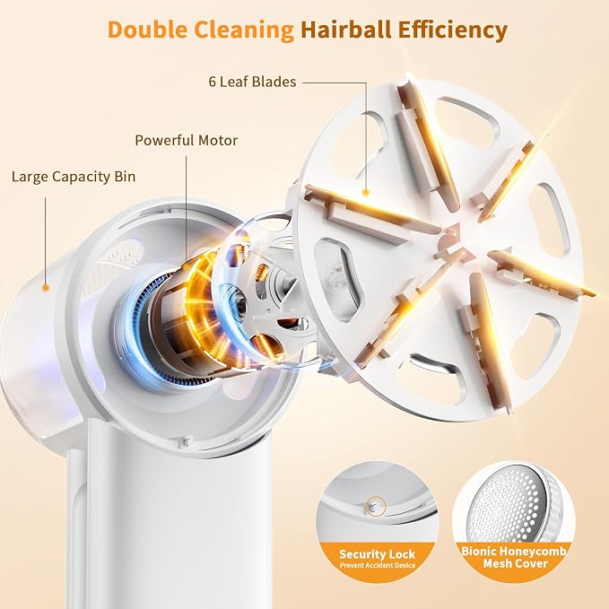 coldSky Electric Fabric Shaver & Lint Remover, Rechargeable Portable 3-Speed - Image 4