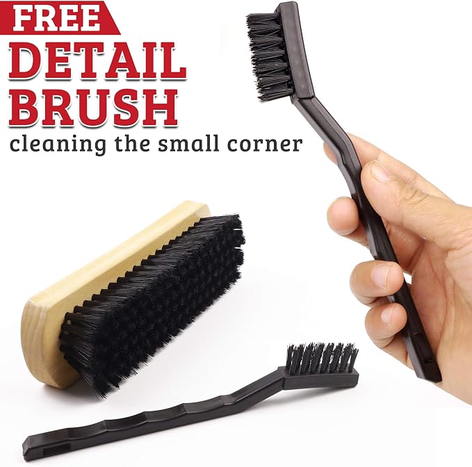 Leather & Textile Shine Brush by TAKAVU, Durable Soft Nylon Bristles, Included - Image 4