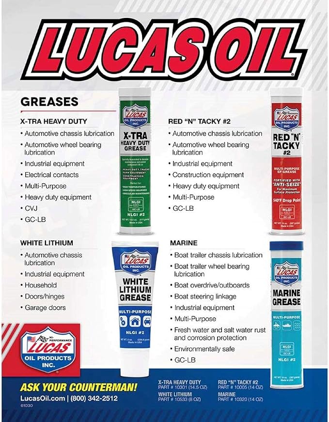 Lucas 10005-30PK Red N' Tacky Grease - Image 3