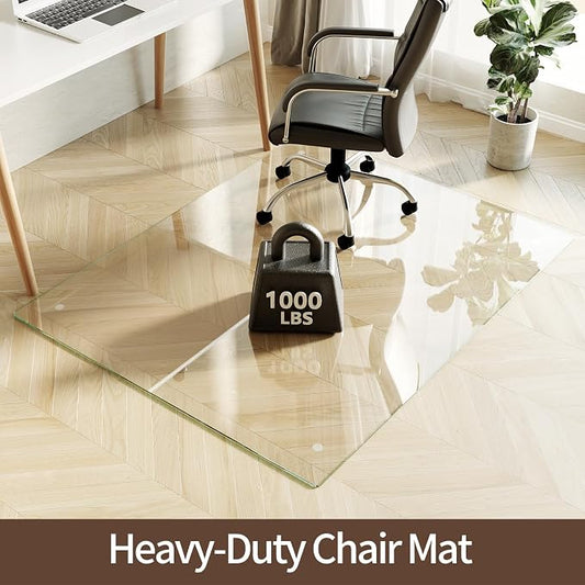 Koonmi Tempered Glass Chair Mat 60"x48" - Image 2