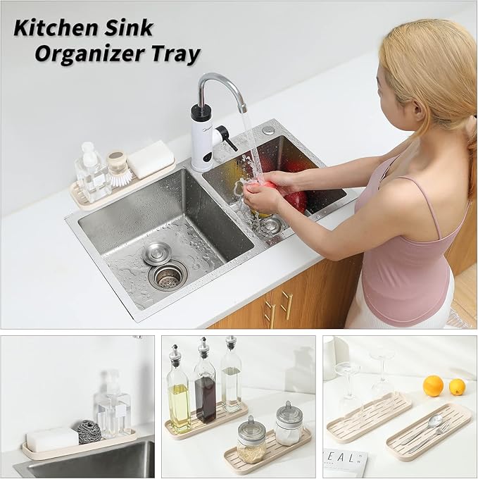 Silicone Kitchen Sink Organizer Tray - Image 3