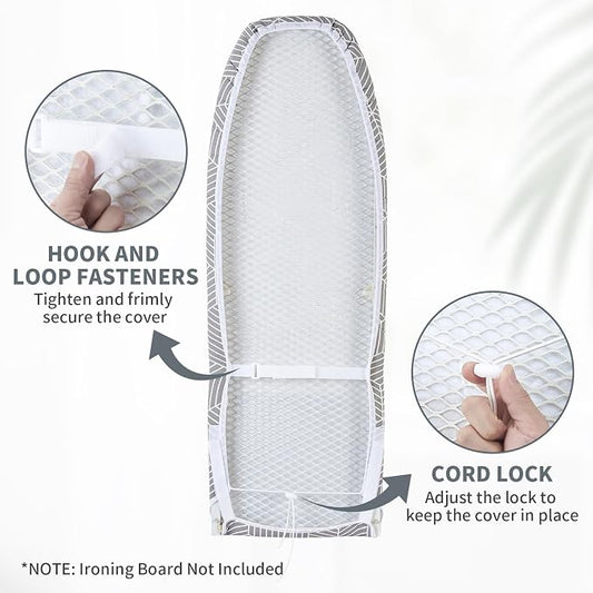 Seiritex Over The Door Ironing Board Cover 14 x 42 inch, Thick Padding and Heat - Image 2