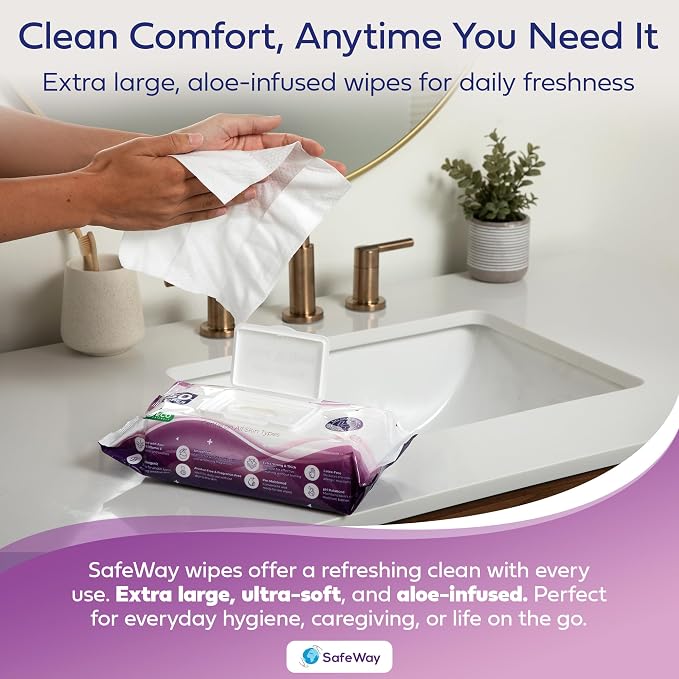 SAFEWAY Adult Wipes Disposable — Multi-Purpose Wipes, Alcohol-Free, Preferred - Image 6