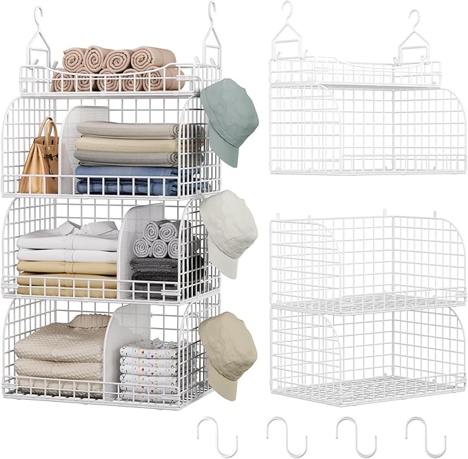 HapiRm Hanging Closet Organizer Storage