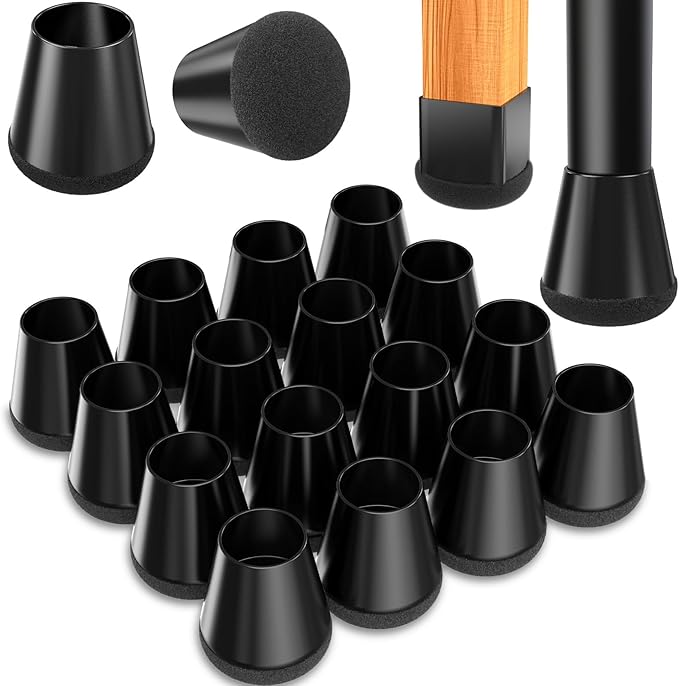 Chair Leg Floor Protectors Extra Small 16 Pcs, Silicone Chair Leg Protectors by YTEACIUL