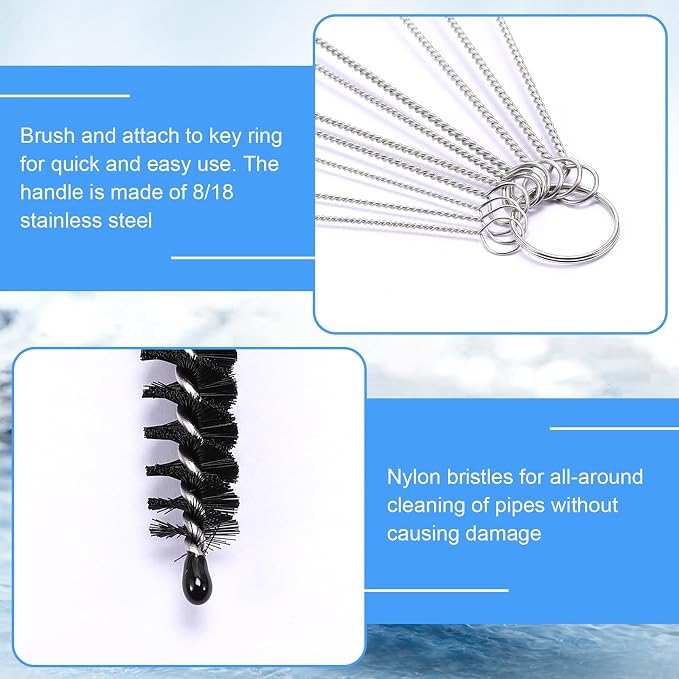 16pcs Long Tube Cleaner Set, Extra Long Hose Cleaning Brush, Pipe Cleaning Brush - Image 3
