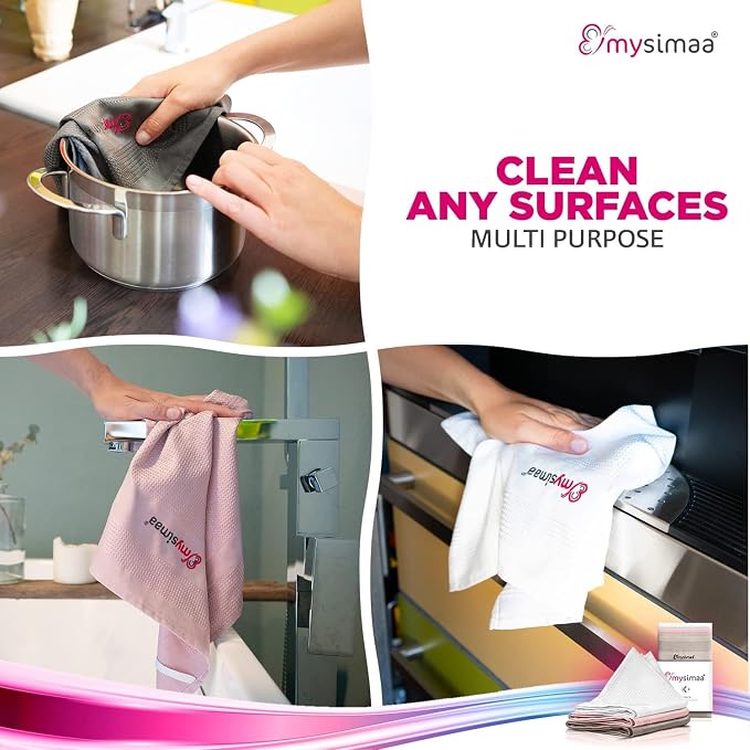 XL Lint Free Microfiber Cleaning Cloth, Cleaning Rags, Microfiber Towels - Image 2