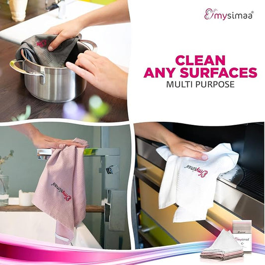 XL Lint Free Microfiber Cleaning Cloth, Cleaning Rags, Microfiber Towels - Image 2
