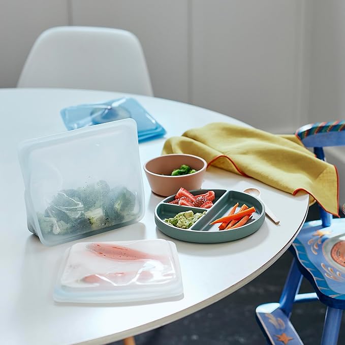 Stasher Premium Silicone Reusable Food Storage Stand-Up Mid Bag, Sous Vide - Image 3